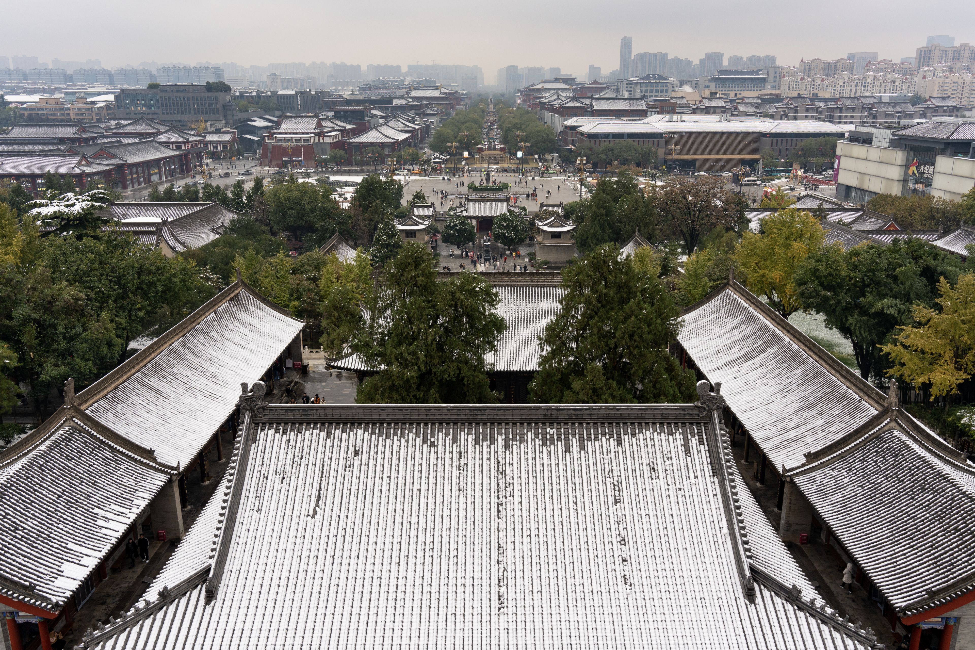 雪中长安城