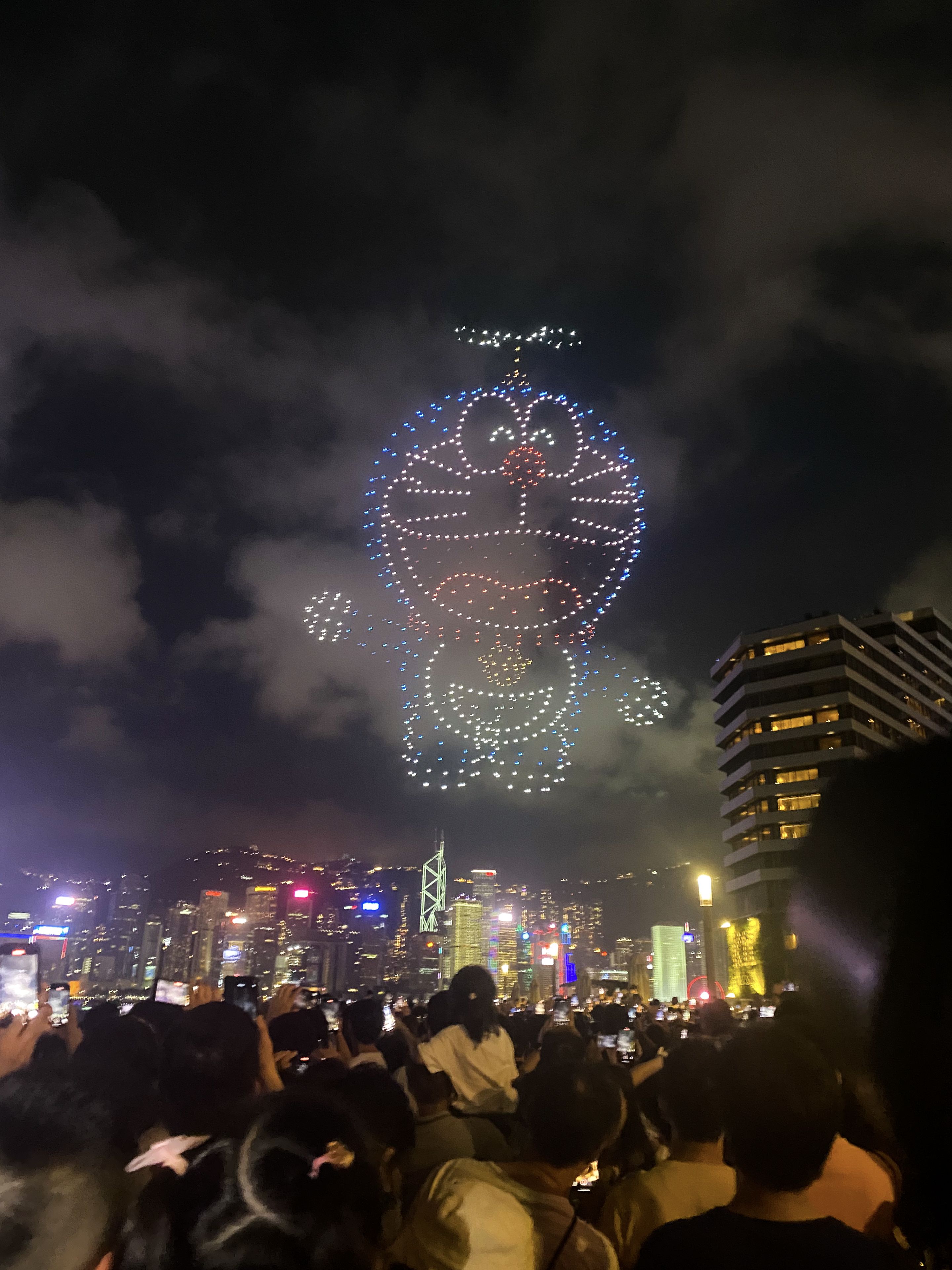 哆啦A梦无人机表演
