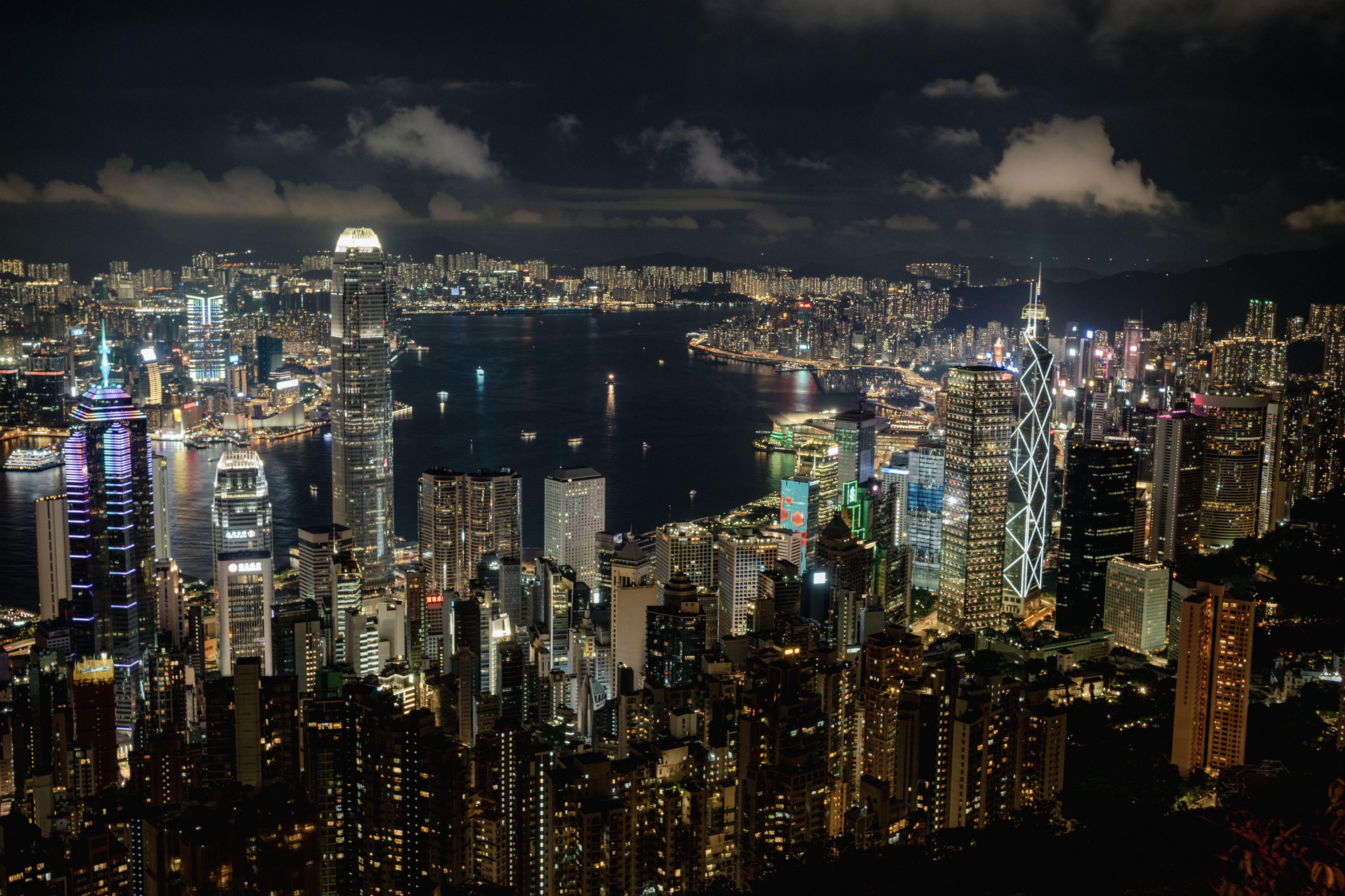 太平山顶看维多利亚港